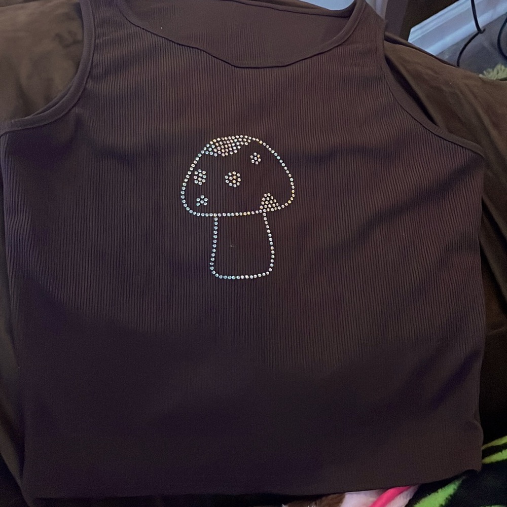 brown mushroom tank top